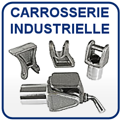 Carrosserie industrielle, crochet, articulation benne