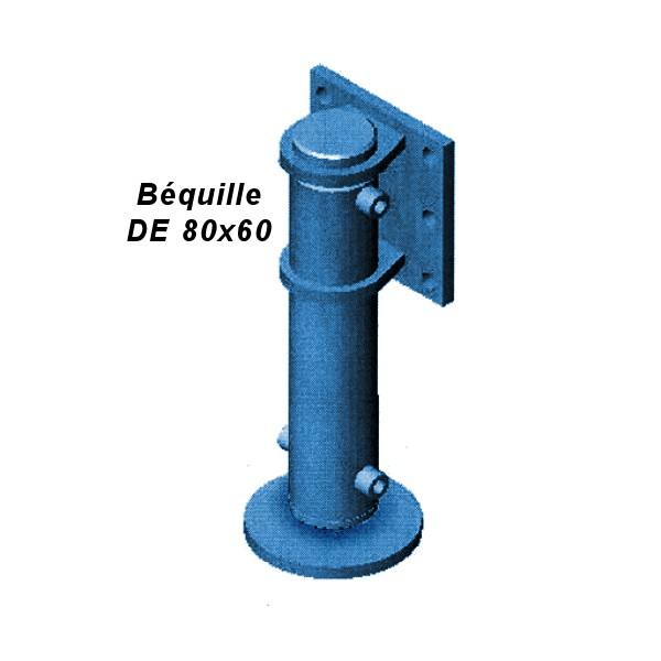 Vérin hydraulique de béquille de remorque double effet